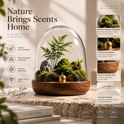 Rooted Living Terrarium Diffuser