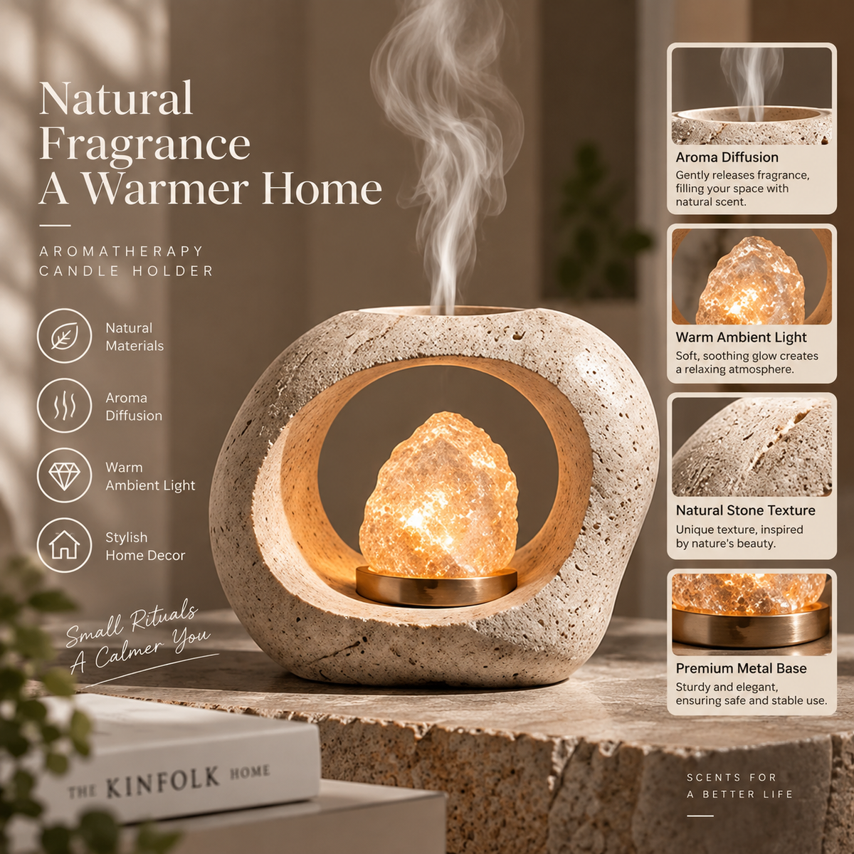 Tide Stone Crystal Heat Diffuser